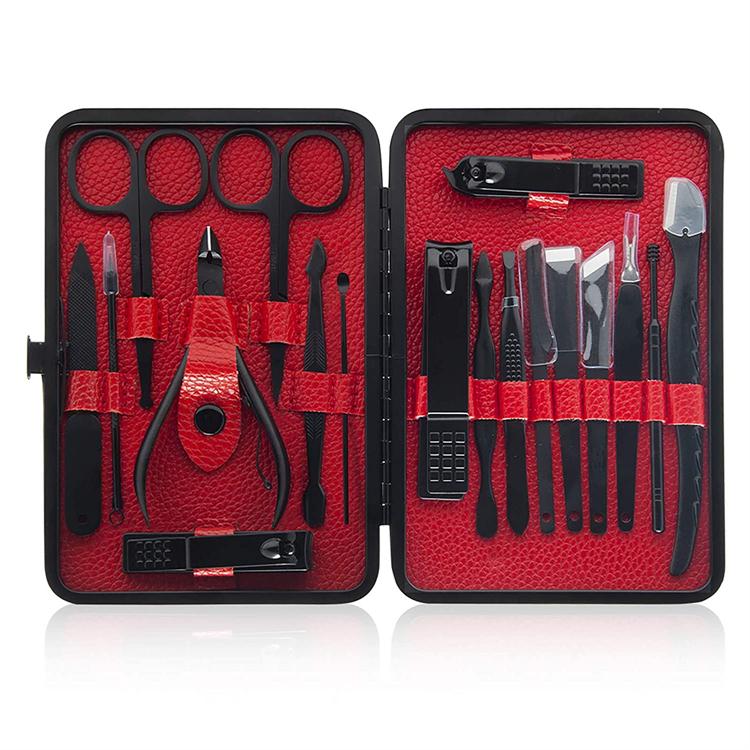 18PCS Professional Nail Rostfritt Stål Manikyr Set