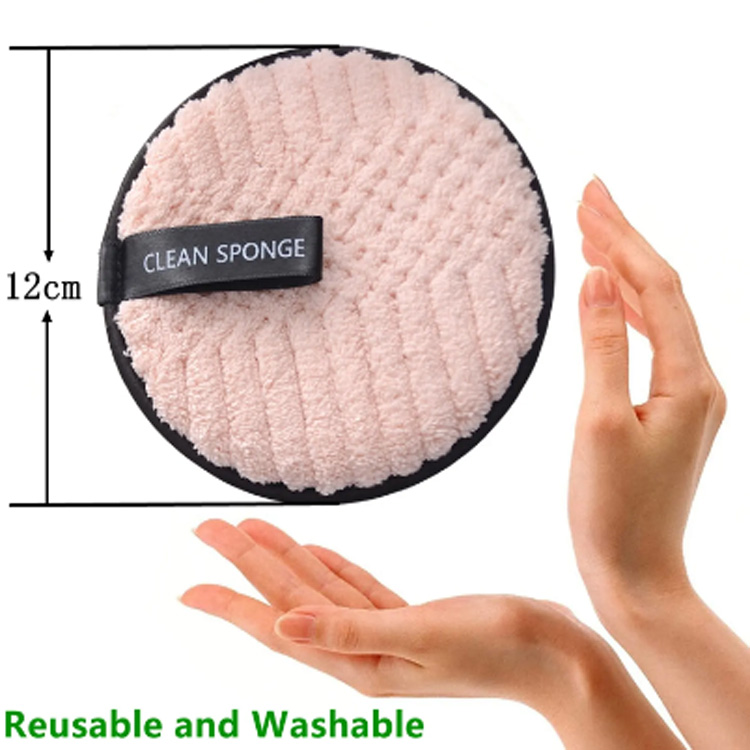 2024 Nya mikrofiber makeup ansiktsrengöring svamp kuddar