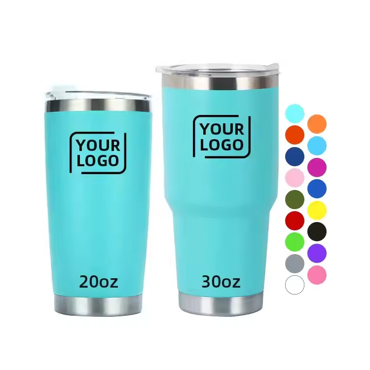 20oz 30oz dubbel vägg vakuumisolerad resekaffe mugg