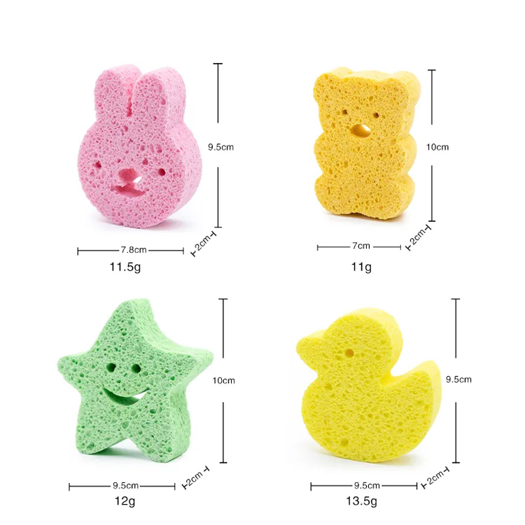 Baby Bath Washing Sponge Toddler Foam Scrubber Bath Handduk