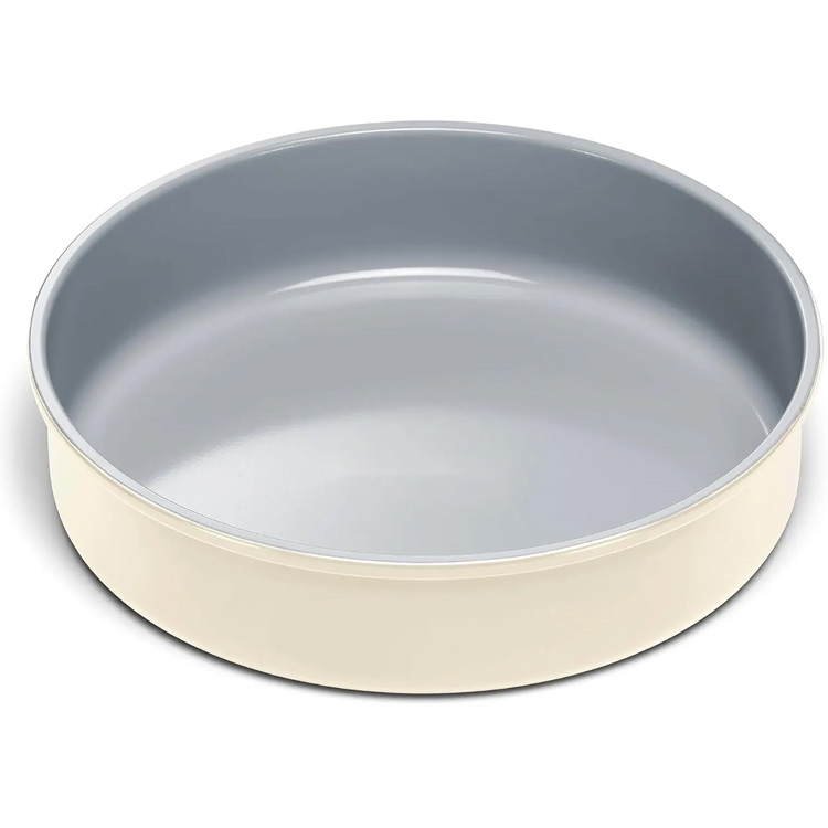 Beläggning cirkeln panna nonstick rostfritt stål runda kakpannor