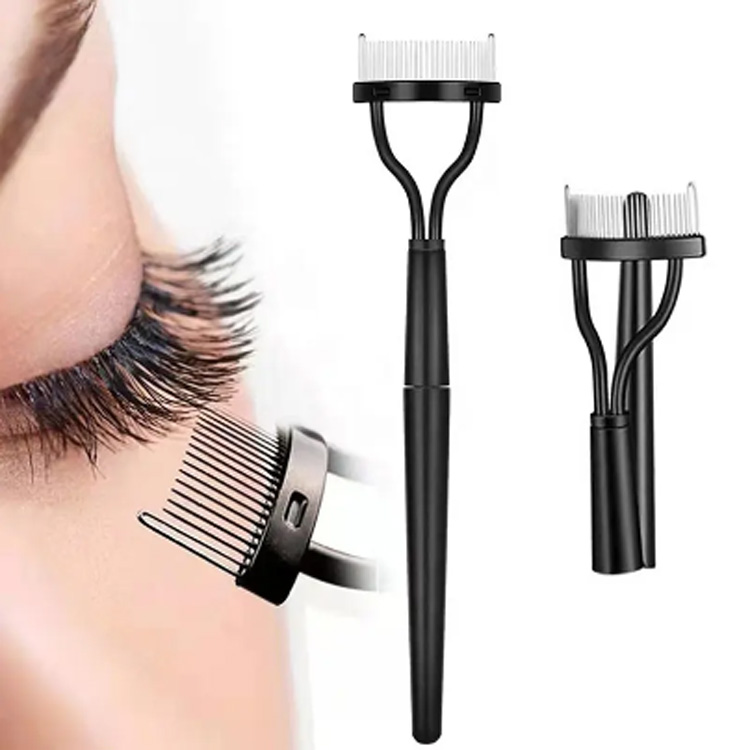 Fyd rostfritt stål fällbara borstar Eyelash Lash Separator