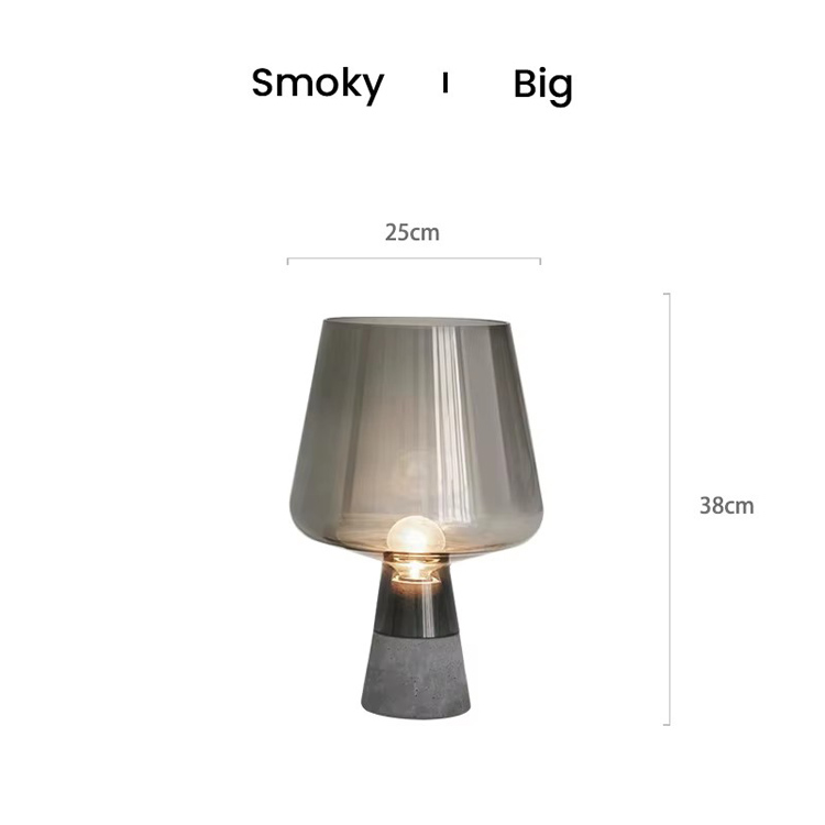 Varmsäljande Cement Industrial Smoky Mushroom Bordslampa