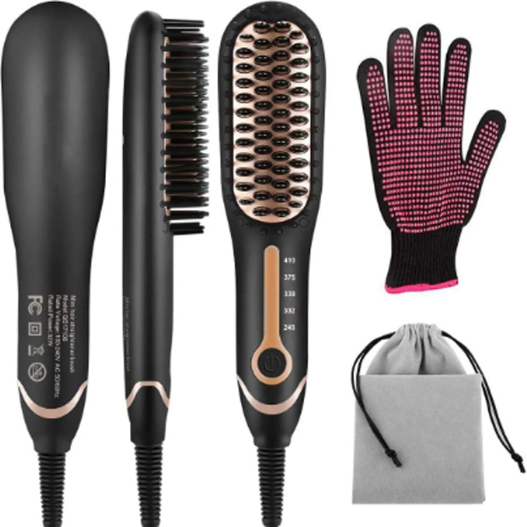 Iron Brush Hot Comb Ceramic Hair Styling Electric Straceener