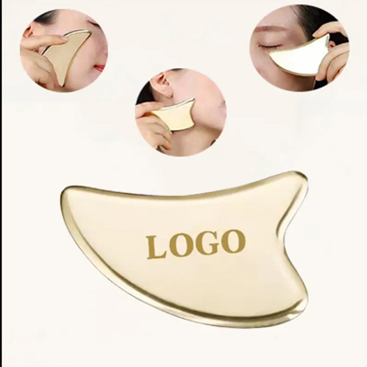 Jade ansiktsmassager hjärtformad massage ansikte gua sha