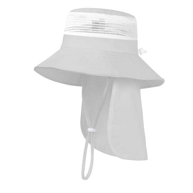 Mesh Gaze Sjal Solskyddsmedel Visir Justerbar Bucket Hat