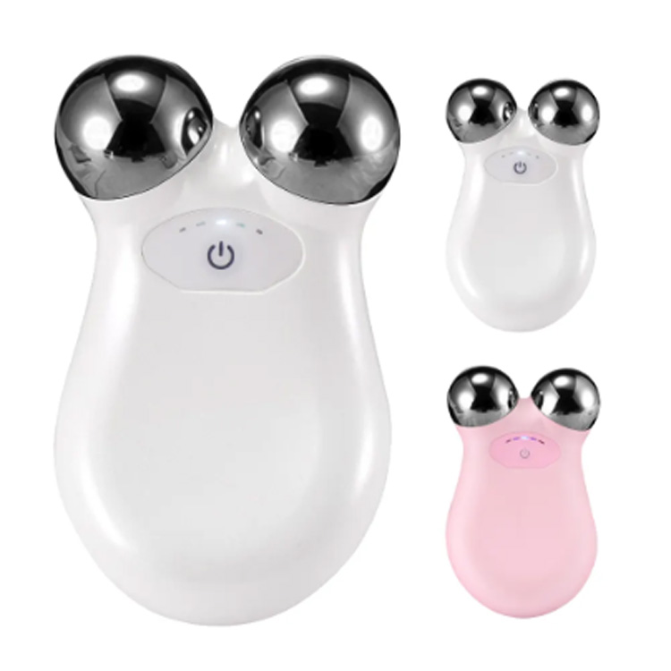 Mikroström ansiktsanordning vibration nacke lyft massager