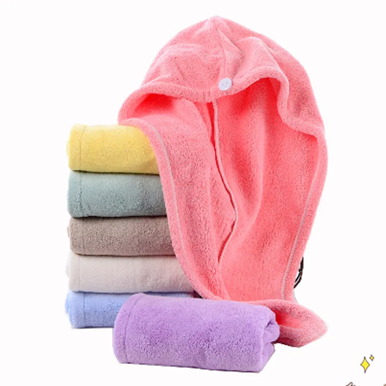 Mikrofiber för kvinnor mjuk salongtorkare hårhandduk turban