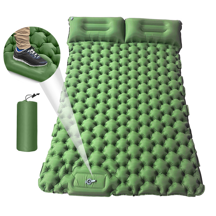 Portabel utomhus 10 cm tjock dubbel campingmadrass