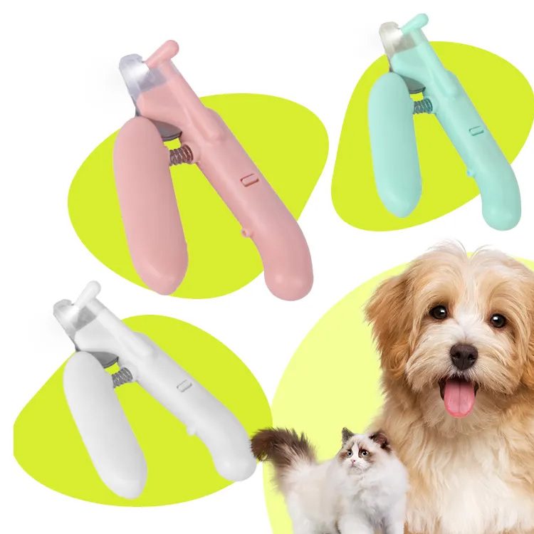 Pet Nail Clippers med LED Light Pet Claw Grooming Scissors