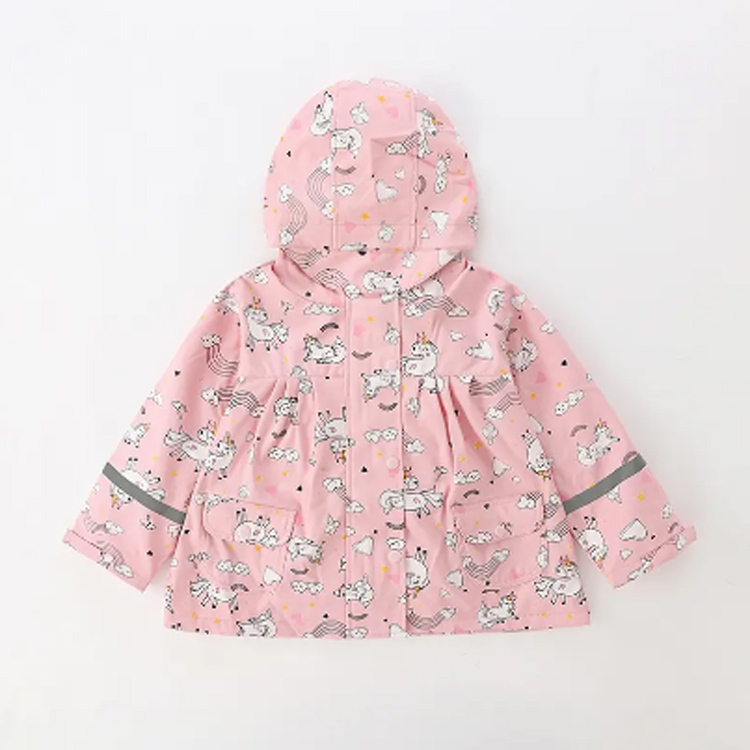 Poncho -stil förtjockad vindbrytare manlig kvinnlig barn regnrock