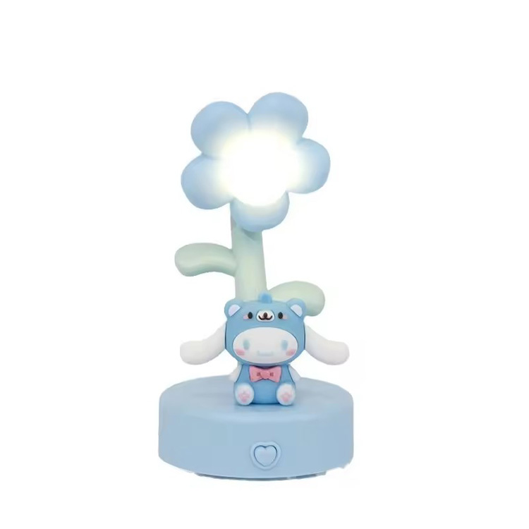 Populär kreativ present Cinnamoroll Anime Tricolor skrivbordslampa