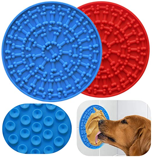 Slow Feeder Pet Licking Pad Bad Silikon Hundslickmatta