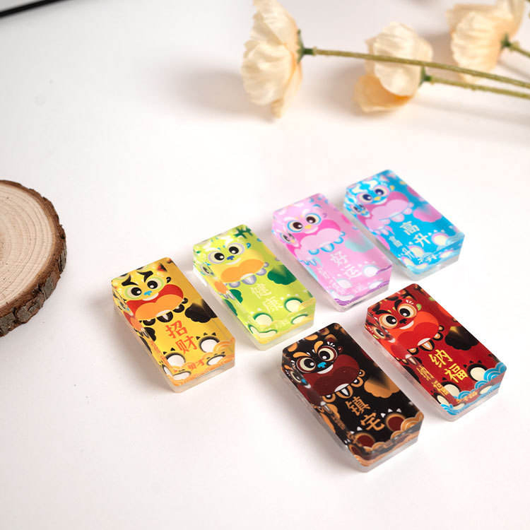 Mjuk magnet akryl tegel kylskåpsmagnet klistermärke