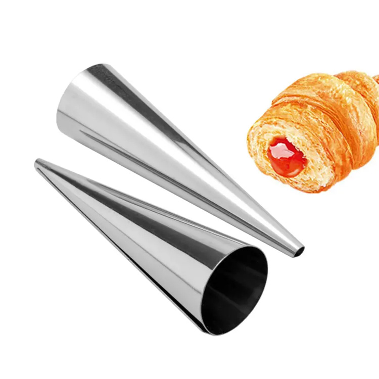 Rostfritt stål danska bröd croissant mögelbakning kottar