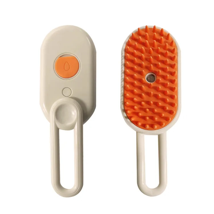 Steam Brush Defur Comb för Cat 3in1 Självrensande kattborste
