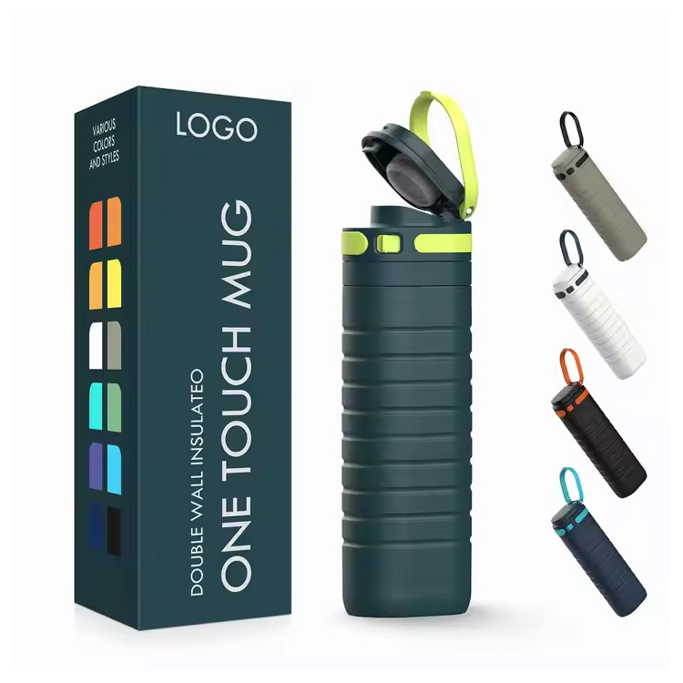 Touch Lock 500ml Vakuumisolerad resemugg i rostfritt stål