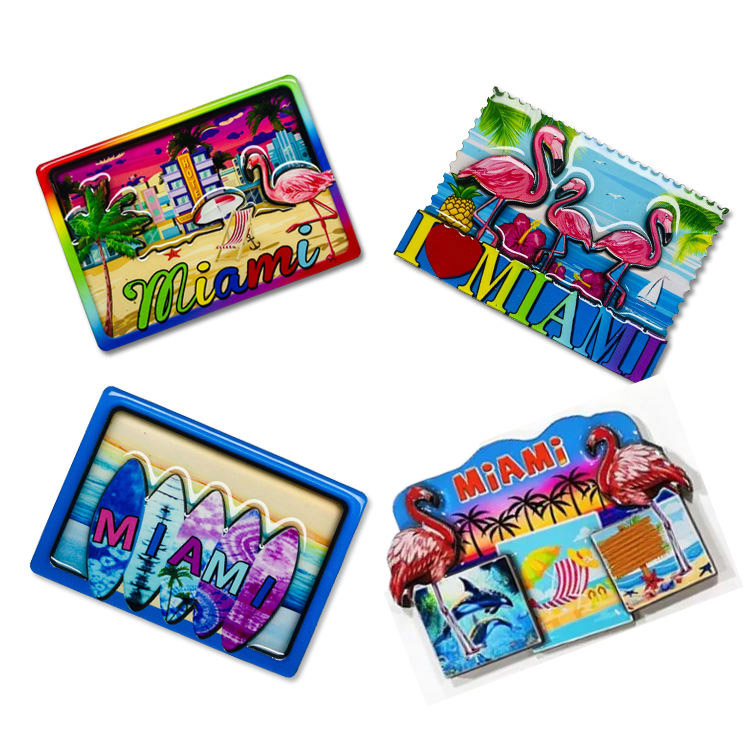 Wood Town City Name Road Sign Souvenir Kylskåpsmagnet